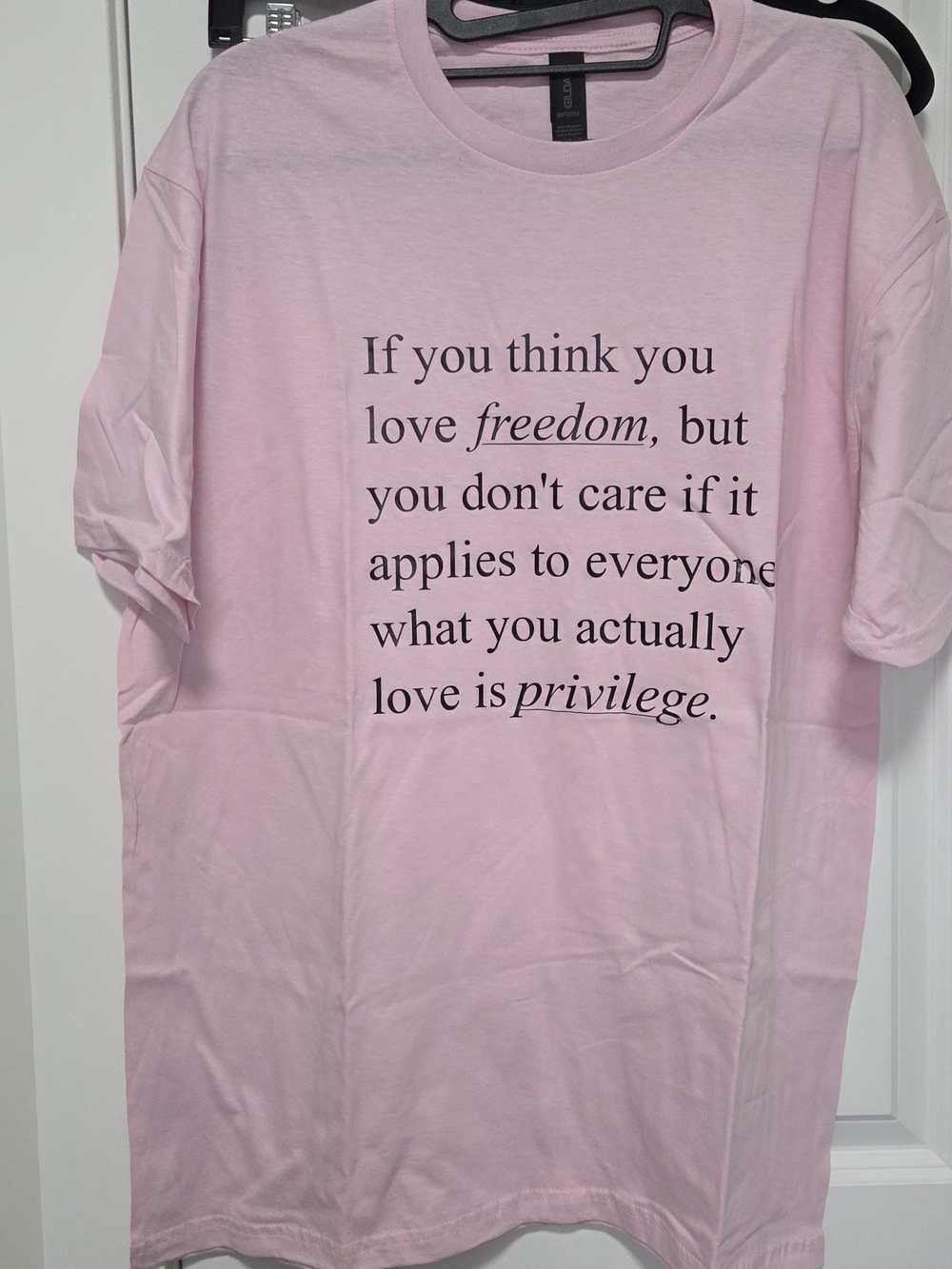 Political Tshirt - Never worn, just made.
